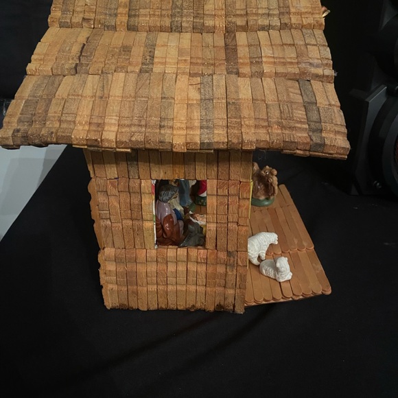 Vintage Christmas Collectible Nativity Set Homemade Handmade GUC - Picture 10 of 11